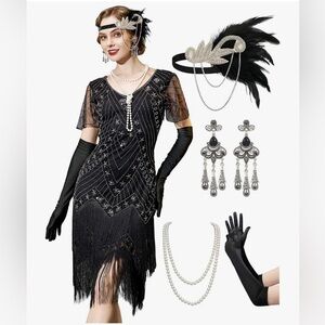 YESSA Flapper 20’s dress Great Gatsby M